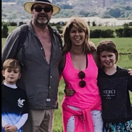 Kate Garraway with her husband and two children